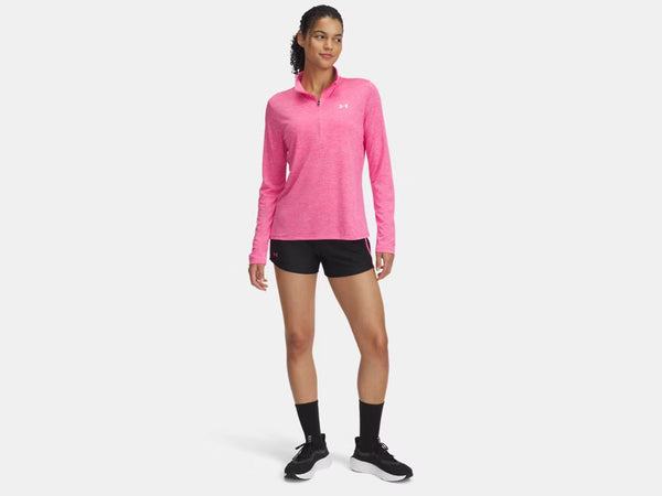 Under Armour Ladies Black/Pink Tech Play Up Shorts