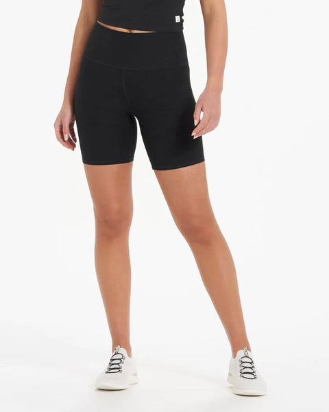 Vuori Ladies Black Heather Clean Elevation Shorty