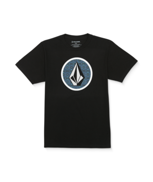 Volcom Mens Black Crisp Stone Fill SS Tshirt