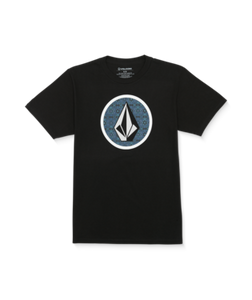 Volcom Mens Black Crisp Stone Fill SS Tshirt