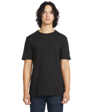 Volcom Mens Black Solid SS Pocket Tshirt