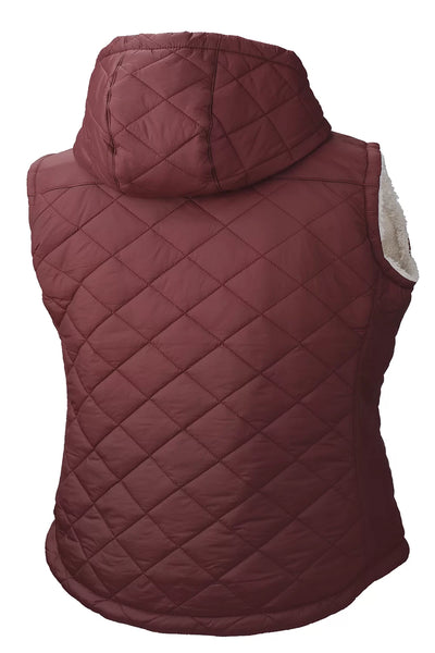 Richlu Ladies Hooded Freezer Cranberry Vest