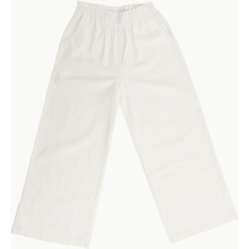 Mid Girls Egret Wide Leg Pants