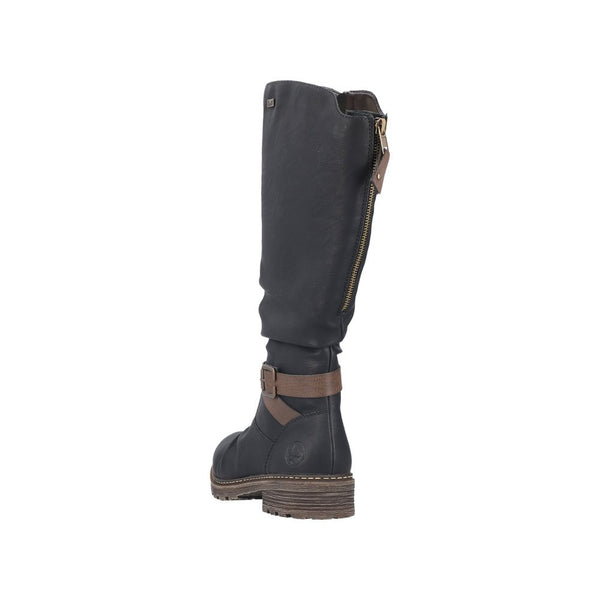 Rieker Ladies Dominika Z4792-00 Black Lined Boot