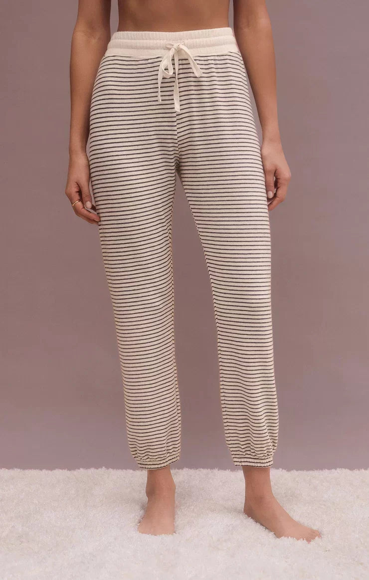 Z Supply Ladies Lounger Stripe Jogger