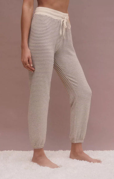 Z Supply Ladies Lounger Stripe Jogger