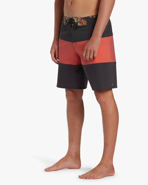 Billabong Mens Washed Red Tribong Boardshort