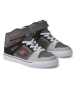 DC Boys Red/Heather Grey Pure High Top EV Shoe