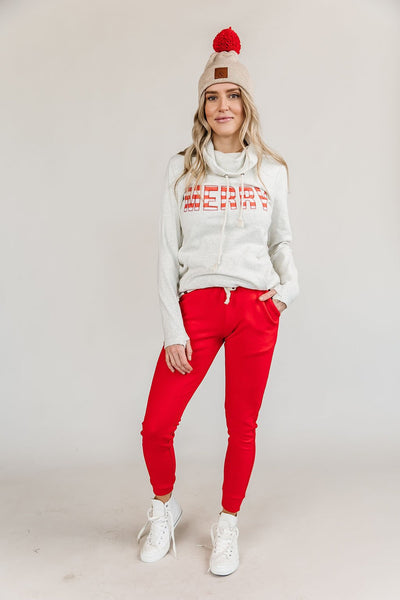 Ampersand Ave Ladies Merry Cowlneck Sweatshirt