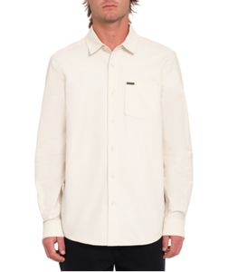 Volcom Mens Dirty White Veeco Oxford LS Shirt