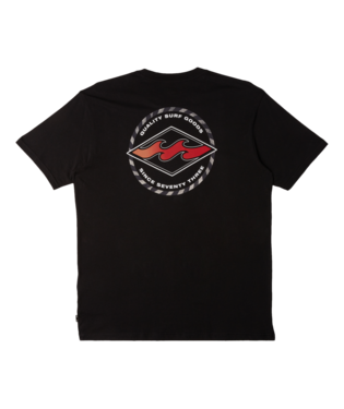 Billabong Mens Black Rotor Diamond SS Tshirt