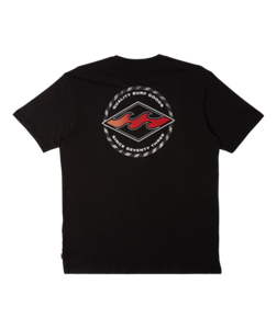 Billabong Mens Black Rotor Diamond SS Tshirt