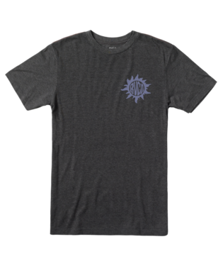 RVCA Boys Black Sun Stamp SS Tshirt