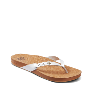 Reef Ladies White Cushion Court Twist Sandal