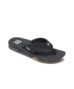 Reef Mens Black/Silver Fanning Sandal