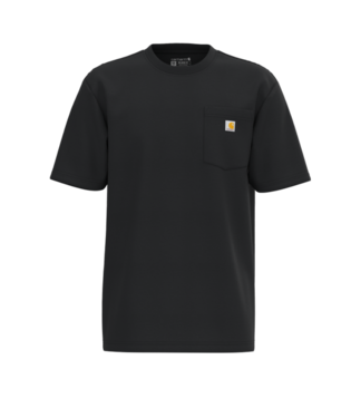 Carhartt Mens Black Loosefit Heavyweight SS Pocket Tshirt