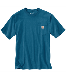 Carhartt Mens Deep Lagoon Heather Loosefit Heavyweight SS Pocket Tshirt