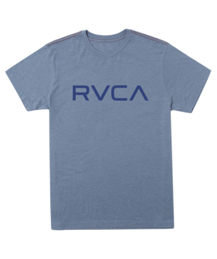 RVCA Mens Industrial Blue Big Rvca SS Tshirt