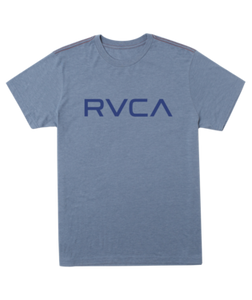 RVCA Mens Industrial Blue Big Rvca SS Tshirt