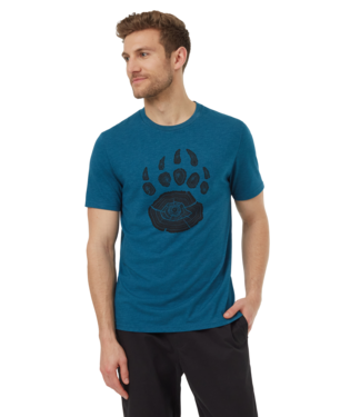 Ten Tree Mens Legion Blue Heather/Meteorite Black Bear Claw Tshirt