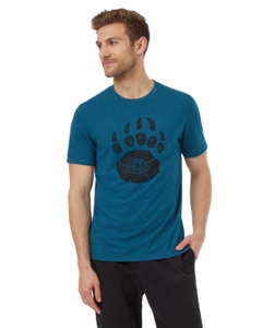 Ten Tree Mens Legion Blue Heather/Meteorite Black Bear Claw Tshirt