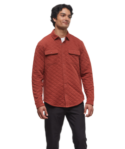 Ten Tree Mens Burnt Henna Heather Colville Quilted Shacket