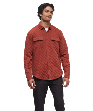 Ten Tree Mens Burnt Henna Heather Colville Quilted Shacket