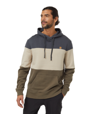 Ten Tree Mens Graphite/Pale Oak/Tundra Treefleece Blocked Reynard Hoodie