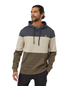 Ten Tree Mens Graphite/Pale Oak/Tundra Treefleece Blocked Reynard Hoodie