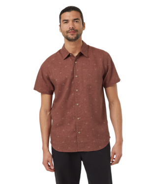 Ten Tree Mens Mesa Red/Latte Tent Mancos AOP Shirt