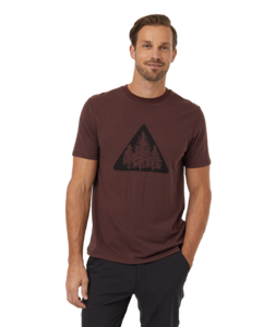 Ten Tree Mens Deep Mahogany/Black Bean Pine Trio Tshirt