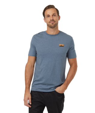 Ten Tree Mens Blue Mirage Heather/Cork Patch Tshirt