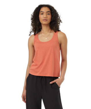 Ten Tree Ladies Terracotta Heather Treeblend Double Scoop Tank