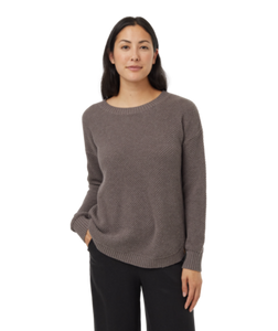 Ten Tree Ladies Dark Elkwood Heather Highline Drop Shoulder Sweater