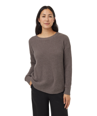 Ten Tree Ladies Dark Elkwood Heather Highline Drop Shoulder Sweater