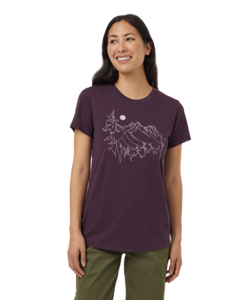 Ten Tree Ladies Midnight Plum/Vintage White Mountain Fields Tshirt