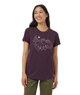 Ten Tree Ladies Midnight Plum/Vintage White Mountain Fields Tshirt