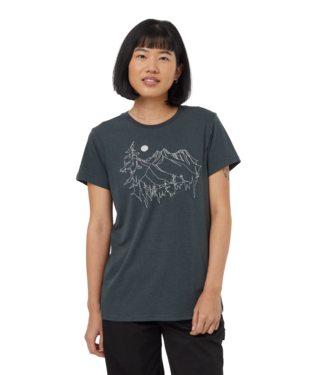 Ten Tree Ladies Forest River Green/Vintage White Mountain Fields Tshirt