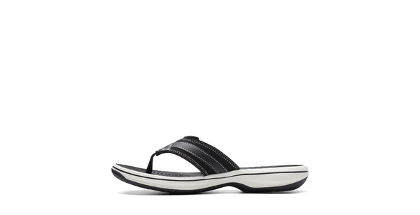 Clark Ladies Black Breeze Sea Synthetic Sandal