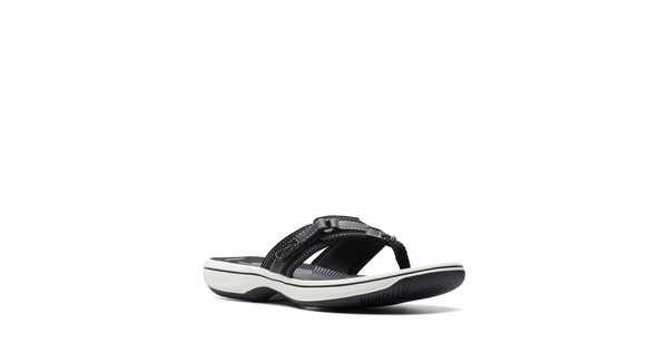 Clark Ladies Black Breeze Sea Synthetic Sandal