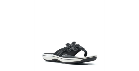 Clarks Ladies Black Brinkley Flora Sandal