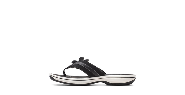 Clarks Ladies Black Brinkley Flora Sandal