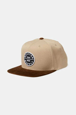 Brixton Mens Khaki/Sepia Oath III Snapback