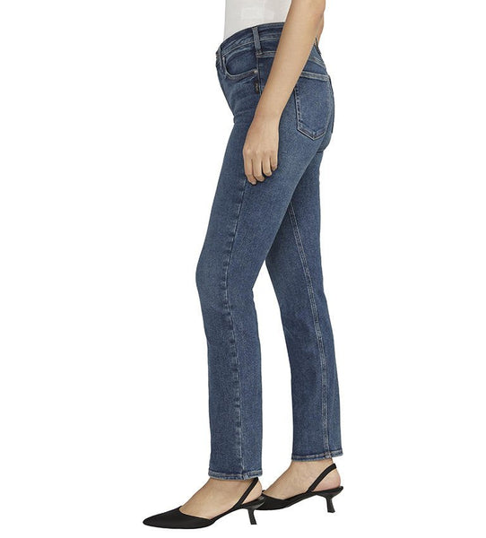 Silver Jeans Ladies Infinite Fit Mid Rise Straight Jeans