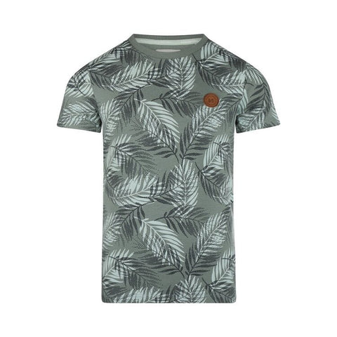 Koko Noko Boys Dusty Green Botanic Tshirt