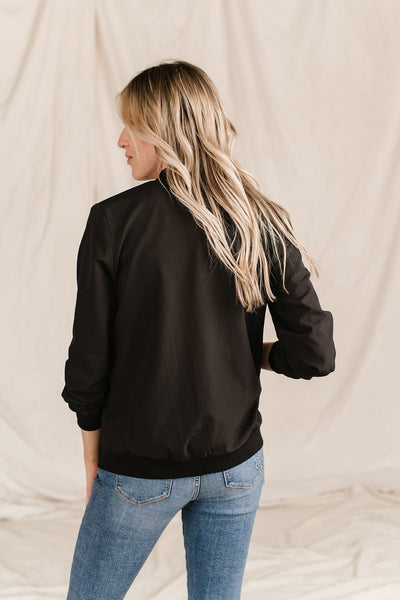 Ampersand Ave Ladies Midnight Bomber Jacket