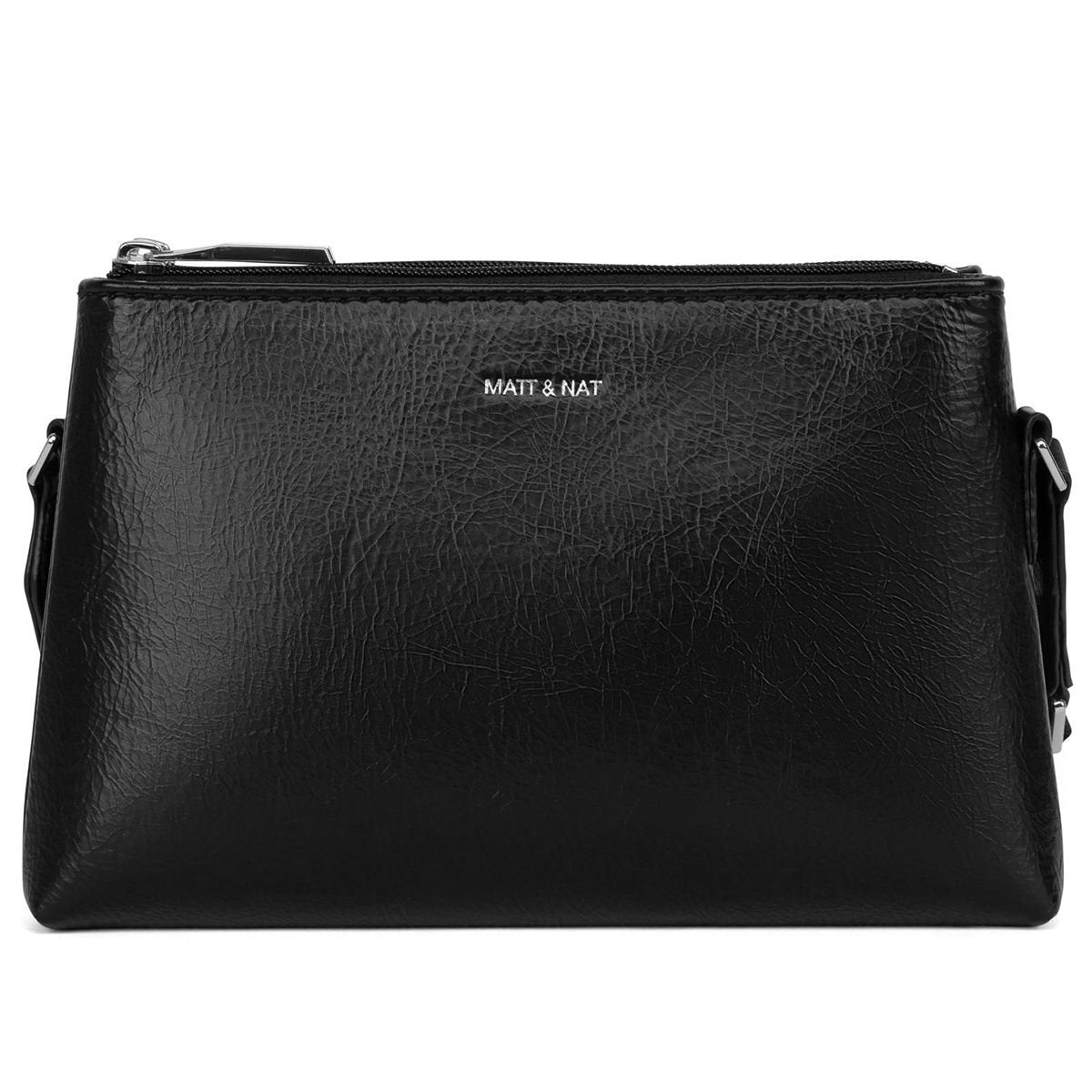 Matt & Nat Black Indie Theme Crossbody Bag