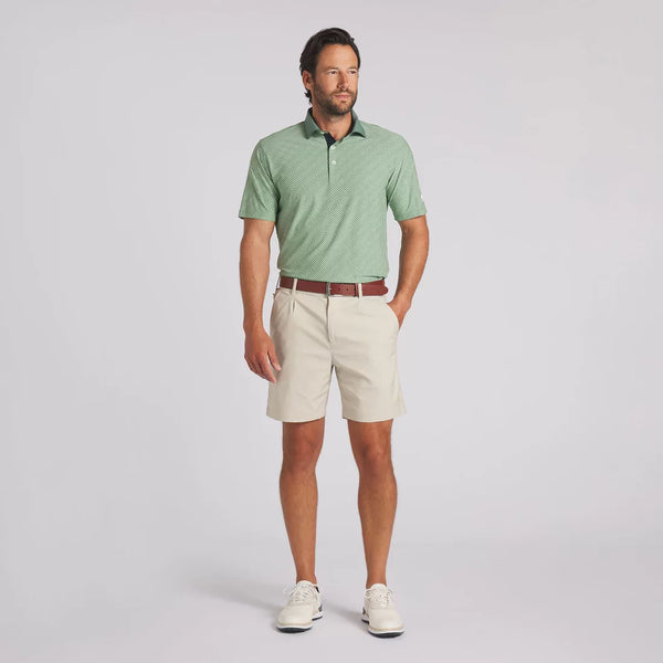 Puma Mens Eucalyptus Puma X AP Jaquard Stripe Polo