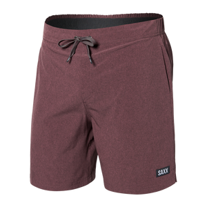 Saxx Men's Sport 2 Life 2 In 1 7" Sunset Red Heather Athletic short