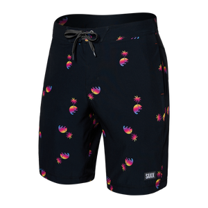 Saxx Men's Betawave 2 in 1 Boardie 19" Sunset Waves